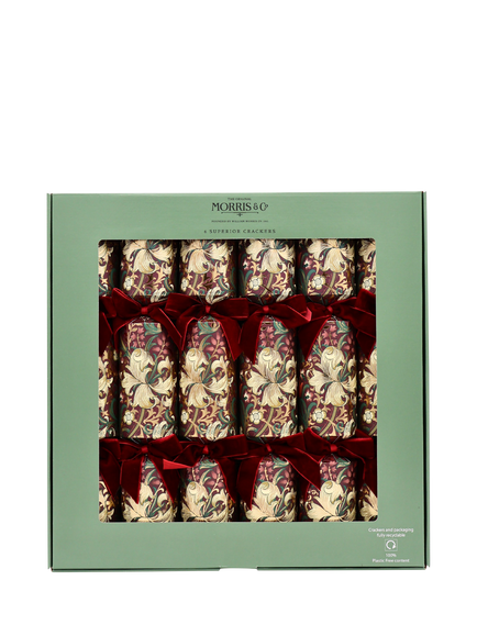 Morris & Co. Blackthorn Luxury Christmas Crackers, Pack of 6, Multi Colour