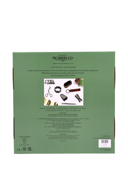 Morris & Co. Blackthorn Luxury Christmas Crackers, Pack of 6 - view 2, Multi Colour