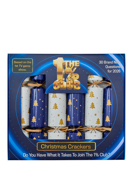 Puzzle Post Official 1% Club 2026 Christmas Crackers, Multi Colour