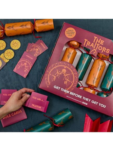 Puzzle Post Official Traitors 2026 Christmas Crackers, Pack of 6 - view 2, Multi Colour