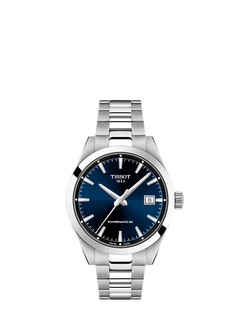 Tissot T1658071104100 Gentleman Bracelet Strap Watch, Blue/Silver, Blue/Silver
