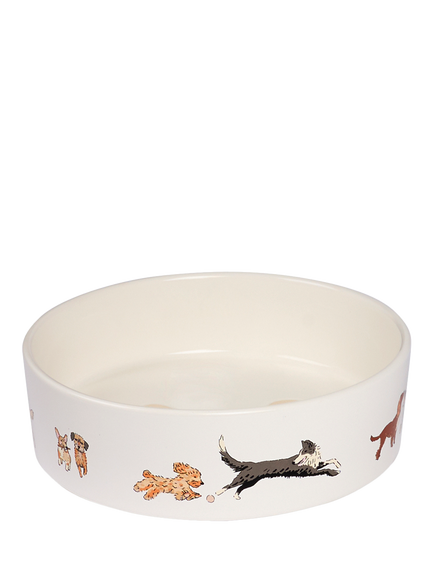 Sophie Allport Ceramic Dog Bowl, Multi Multi, Large - view 2, Multi Multi