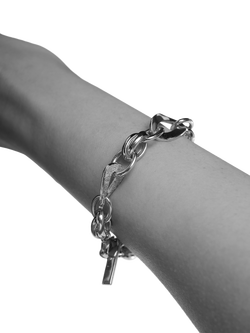 TUTTI Wave Chain Bracelet, Silver - view 2, Silver