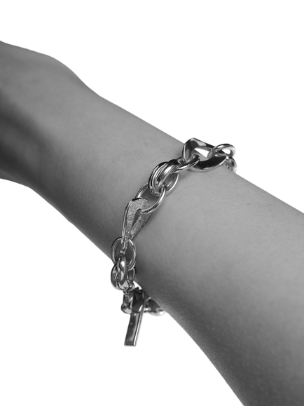 TUTTI Wave Chain Bracelet, Silver - view 2, Silver
