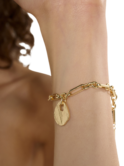 TUTTI Baia Chunky Link Bracelet, Gold - view 2, Gold