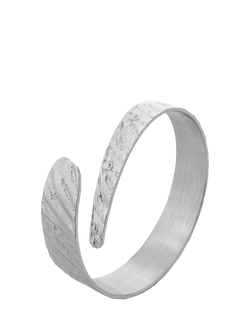 TUTTI Riva Textured Wrap Bangle, Silver, Silver