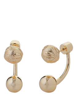 TUTTI Tideform Detachable Drop Stud Earrings, Gold, Gold