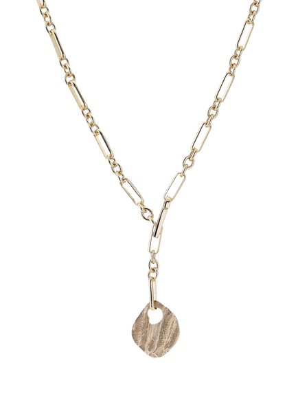 TUTTI Baia Lariat Disc Pendant Necklace, Gold, Gold