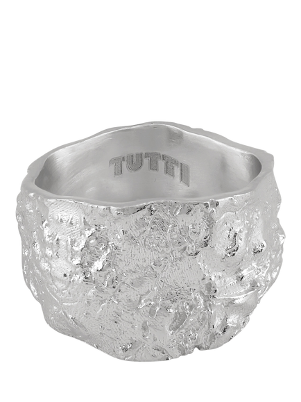 TUTTI Revere Textured Ring, Silver, P 1/2, Silver