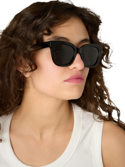 TUTTI SG38 Duty Cat Eye Sunglasses, Black - view 2, Black