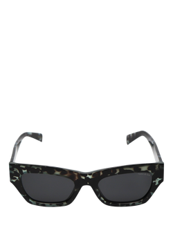 TUTTI SG49 Shadow Cat Eye Sunglasses, Green, Green