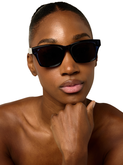 TUTTI SG56 Ritual Square Sunglasses, Blue - view 2, Blue