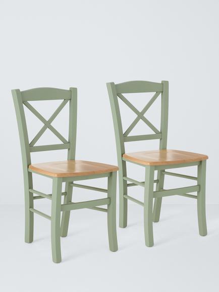 John Lewis Clayton Dining Chair, Pair, Rosemary