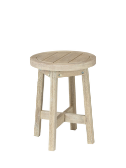 KETTLER Cora Round Garden Side Table, 40cm, FSC-Certified (Acacia Wood), Natural, 