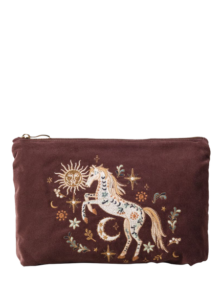 Elizabeth Scarlett Wild Horse Pouch, Chocolate, Chocolate