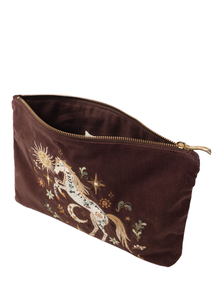 Elizabeth Scarlett Wild Horse Pouch, Chocolate - view 2, Chocolate