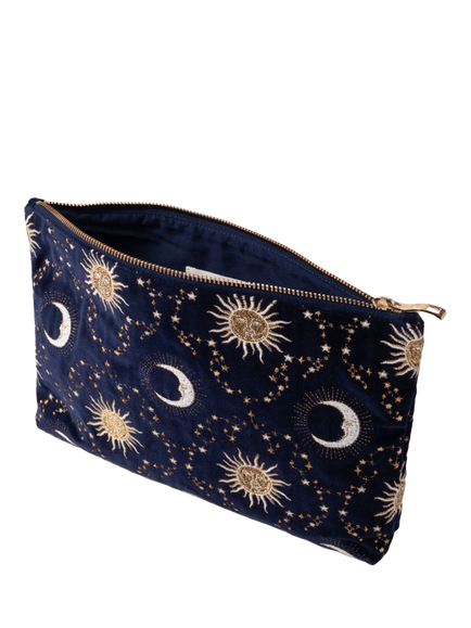 Elizabeth Scarlett Sun & Moon Pouch, Navy - view 2, Navy