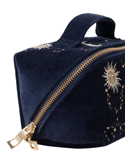 Elizabeth Scarlett Sun & Moon Makeup Bag, Navy - view 2, Navy