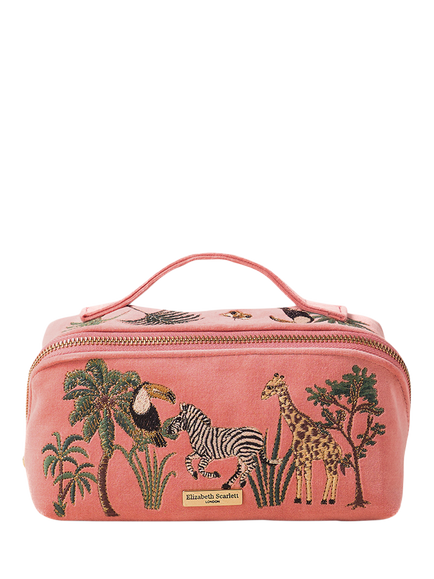 Elizabeth Scarlett Wildlife Flat Makeup Bag, Multi, Multi