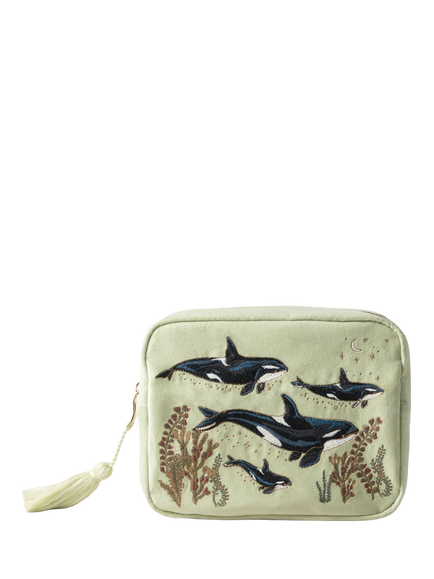 Elizabeth Scarlett Orcas Wash Bag, Seafoam, Celadon
