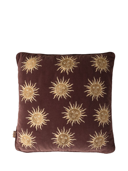 Elizabeth Scarlett Sun Goddess Cushion, Chocolate, Chocolate