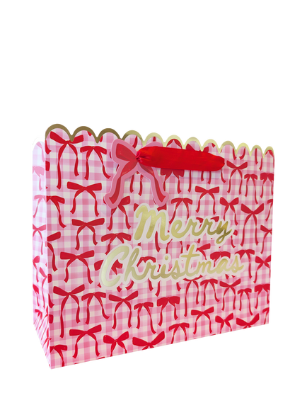 Eleanor Stuart Bows Christmas Gift Bag, Multi, Multi Colour