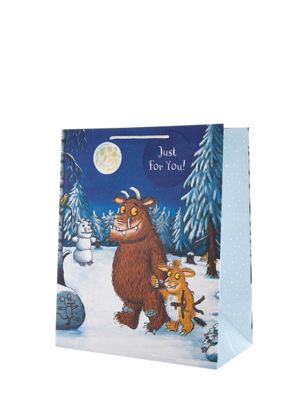 Hallmark The Gruffalo Medium Christmas Gift Bag, Blue, Blue