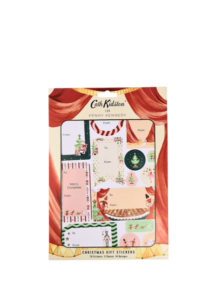 Cath Kidston Christmas Gift Stickers, Pack of 70, Multi, Multi Colour