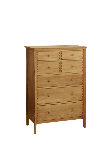John Lewis OUTLET Essence Wide 7 Drawer Chest, Like New, Oak, Oak