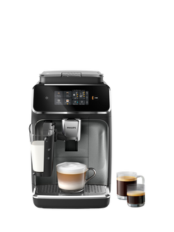Philips Series 2300 LatteGo EP2339 Automatic Bean to Cup Coffee Maker, Black Panthera, Black Panthera