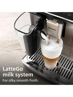 Philips Series 2300 LatteGo EP2339 Automatic Bean to Cup Coffee Maker, Black Panthera - view 2, Black Panthera