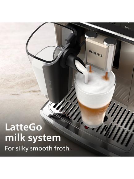 Philips Series 2300 LatteGo EP2339 Automatic Bean to Cup Coffee Maker, Black Panthera - view 2, Black Panthera