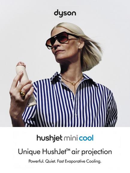 Dyson HushJet Mini Fan - view 2, Blush