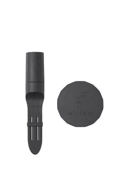 Willow Smart Indoor Plant Sensor, Starter Pack with 1 Sensor & 1 Wi-Fi Hub, Charcoal, Charcoal