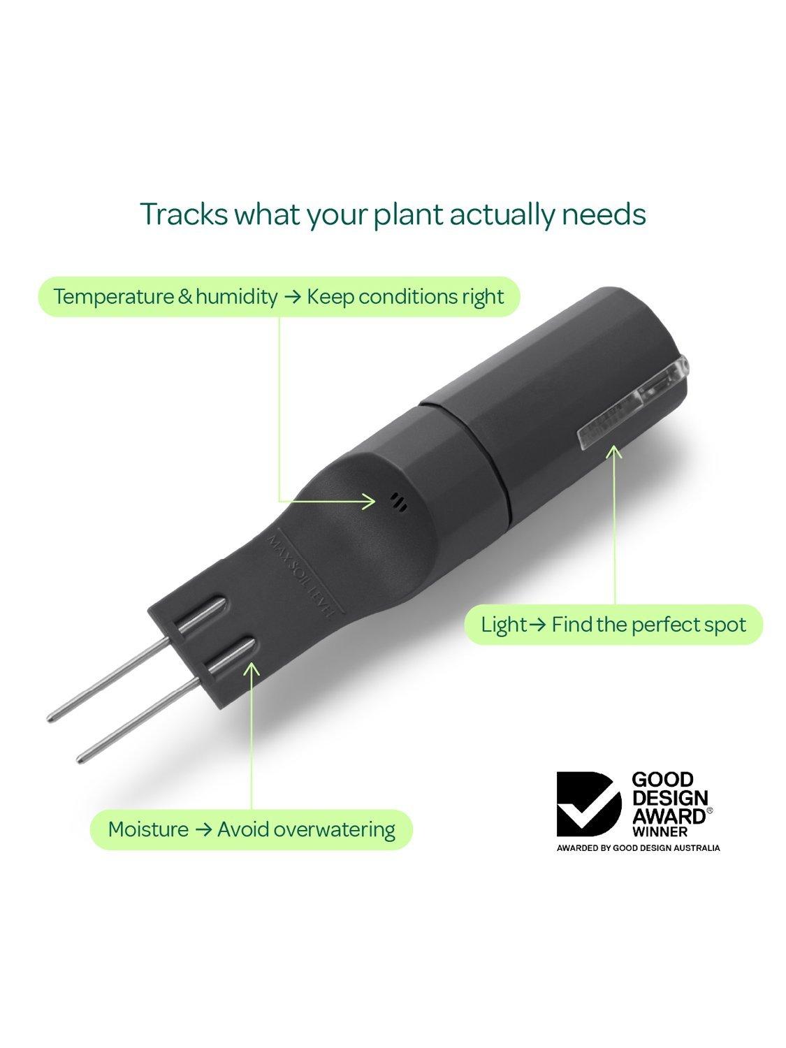Willow Smart Indoor Plant Sensor, Starter Pack with 1 Sensor & 1 Wi-Fi ...