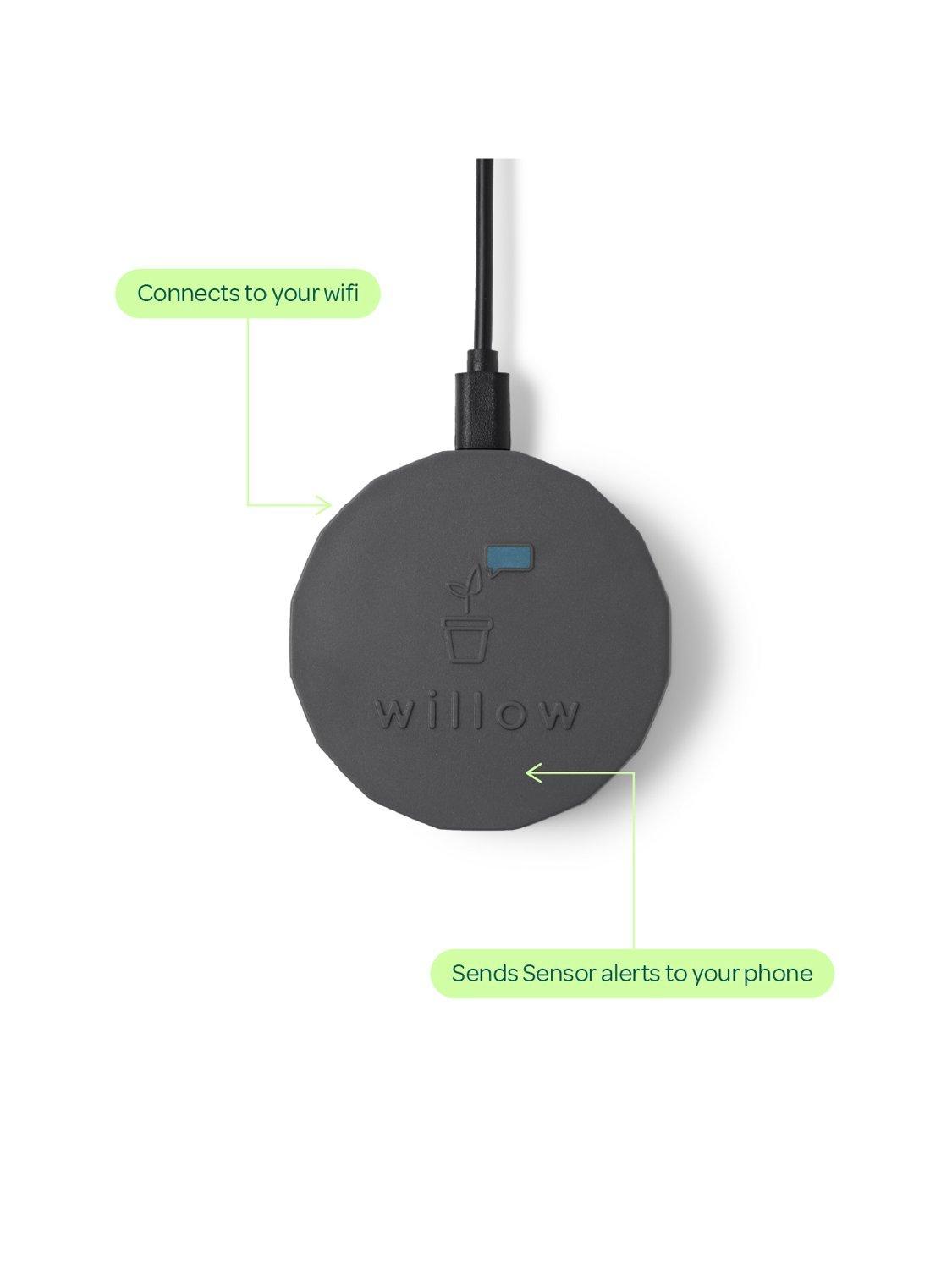 Willow Smart Indoor Plant Sensor, Starter Pack with 1 Sensor & 1 Wi-Fi ...
