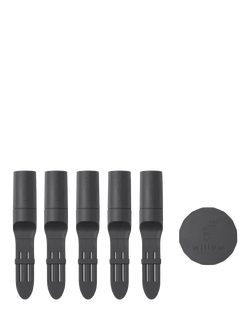 Willow Smart Indoor Plant Sensor, Urban Jungle Pack with 5 Sensors & 1 Wi-Fi Hub, Charcoal, Charcoal