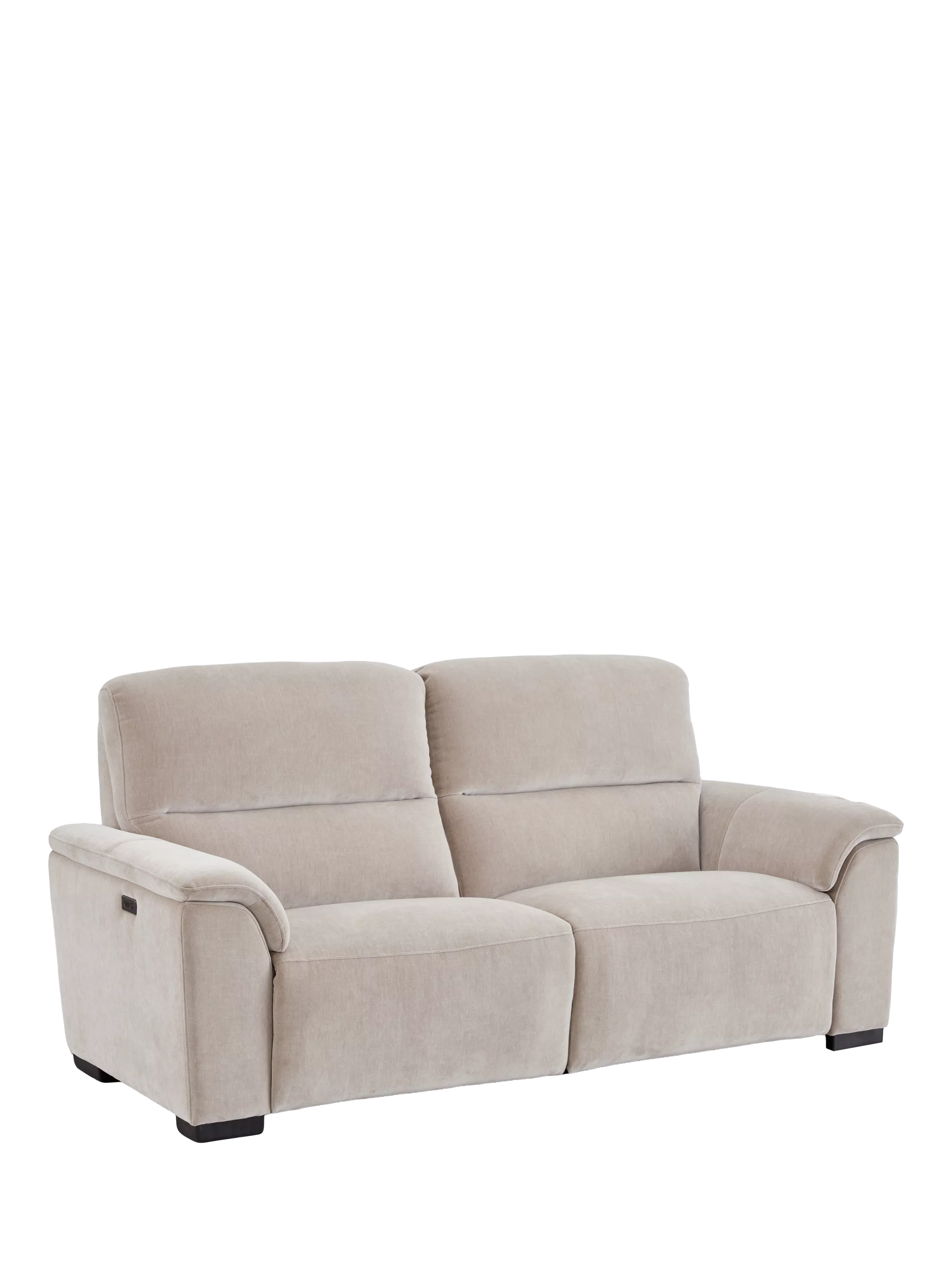 John Lewis Unwind Large 3 Seater Power Recliner Sofa, Blue Chenille