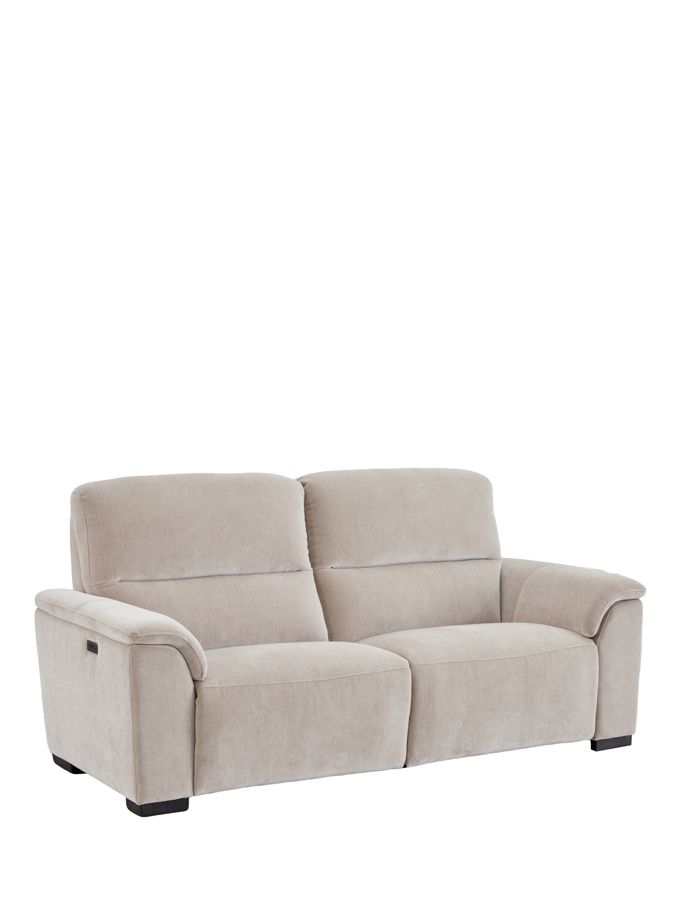 Unwind Range, John Lewis Unwind Large 3 Seater Power Recliner Sofa, Blue Chenille