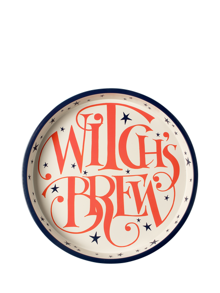 Emma Bridgewater Halloween Witch's Brew Round Tray, Orange, Multi