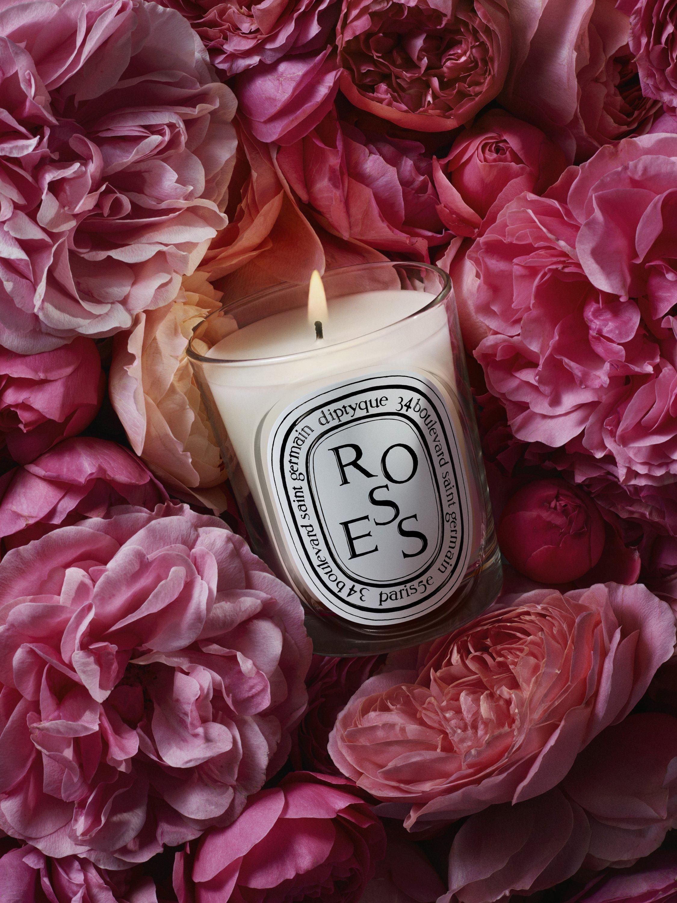 Diptyque Roses Classic Scented Candle, 190g
