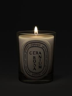 Diptyque Geranium Rosa Classic Scented Candle, 190g - view 2, 