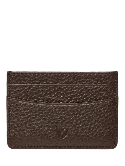 Aspinal of London Slim Leather Credit Card Case, Chocolate, Chocolate