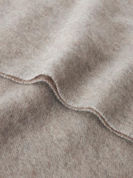 John Lewis Pure Cashmere Woven Scarf, Grey/Beige - view 2, Grey/Beige