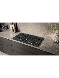 Siemens iQ500 EP9A6MI40 90cm Gas Hob, Black Tempered Glass - view 2, Black Tempered Glass