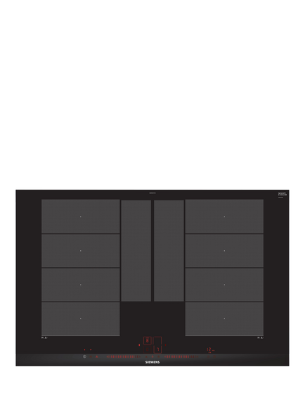 Siemens iQ700 EX875LYV1E 80cm flexInduction Plus Hob, Black, Black