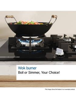 Bosch Series 4 PGM7B5K90 75cm Gas Hob, Stainless Steel - view 2, Stainless Steel