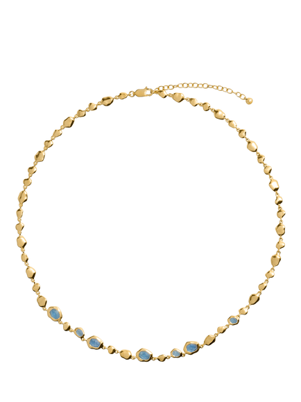 Monica Vinader Odyssey Gemstone Necklace, Gold, Gold