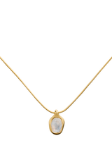 Monica Vinader Odyssey Moonstone Necklace, Gold
