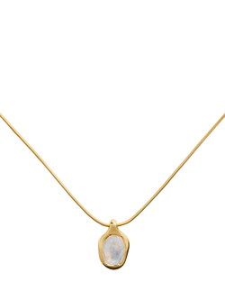 Monica Vinader Odyssey Moonstone Necklace, Gold, Gold